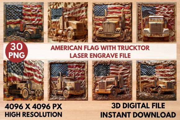 American Flag with Trucktor Laser Engrav: A Strategic Asset for Digital Creators