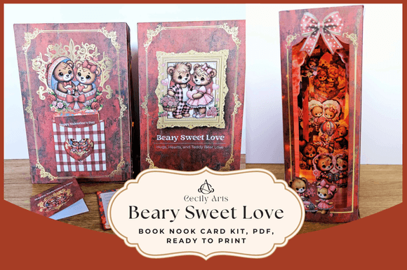 Beary Sweet Love Book Nook Card Kit: A Heartwarming Guide to 3D Paper Crafting