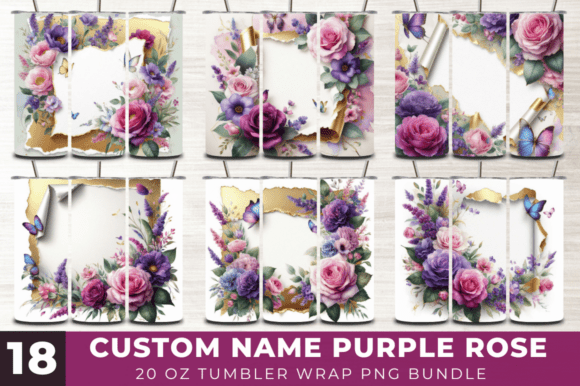 Custom Name Purple Rose Tumbler Wrap Png: A Guide to Flawless Sublimation Results