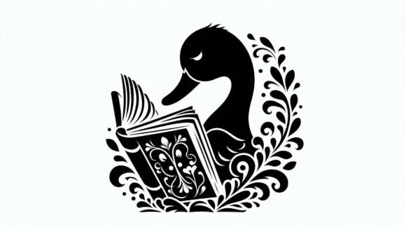 Duck Reading a Book: A Versatile Design Asset