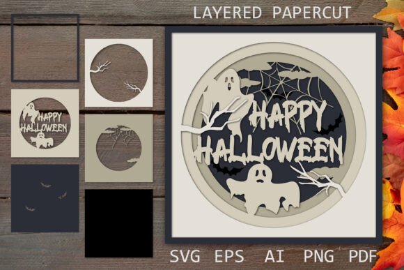 Elevating Halloween Creativity: The Power of Layered Paper Cut Happy Halloween SVG