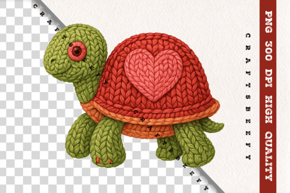 Faux Crochet Turtle PNG Cute: A Practical Asset for Digital Creators