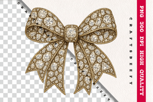 Faux Rhinestone Bow PNG: A Strategic Asset for Digital Branding