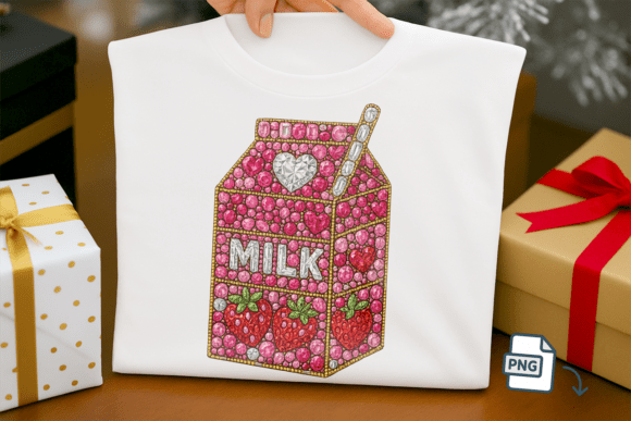 Faux Rhinestone Strawberry Milk PNG: A Practical Guide to Digital Gem Art