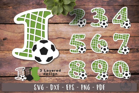 Football Numbers SVG Layered Paper Cut: A Strategic Asset for Creative Professionals