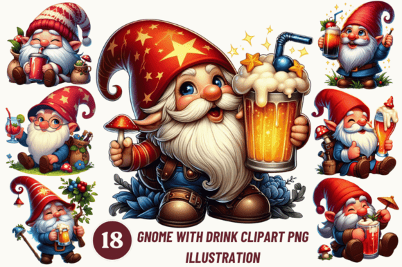 Gnome with Drink Clipart Png Illustratio: A Guide for Creators