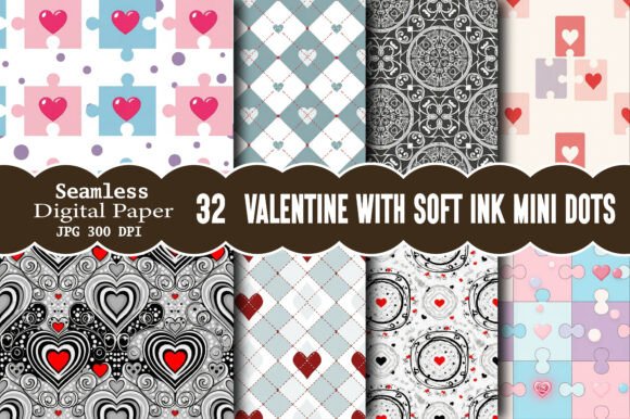 Introducing the Seamless Valentine With Soft Ink Mini Dots Pattern: A Versatile Design for Every Creator