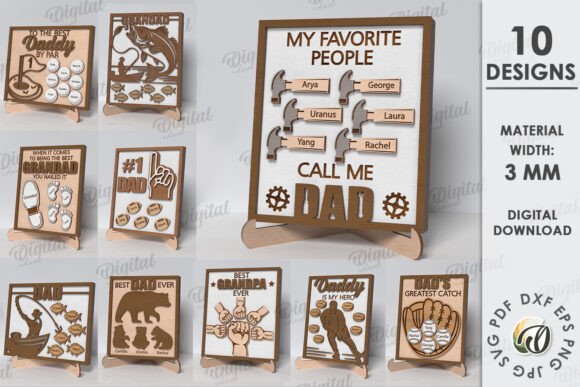 Personalized Father's Day Signs Bundle
