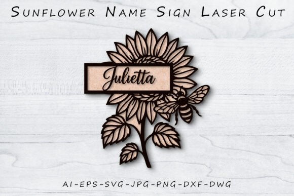 Sunflower Name Sign Laser Cut SVG: A Practical Guide for Creators and Makers