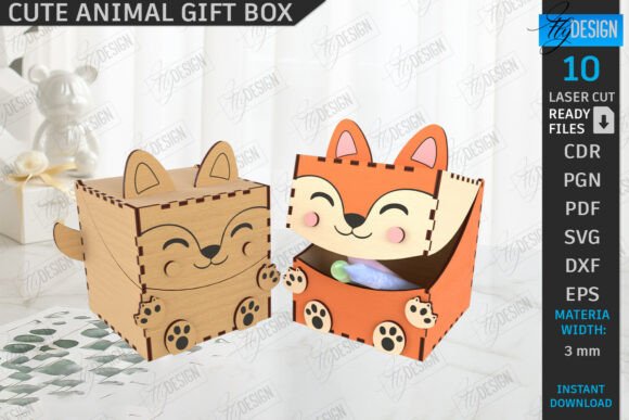 Transforming Digital Files into Tangible Joy: The Kids Gift Box Laser Cut Storage Box