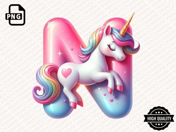 Unicorn Alphabet Clipart PNG: A Practical Asset for Digital Creators