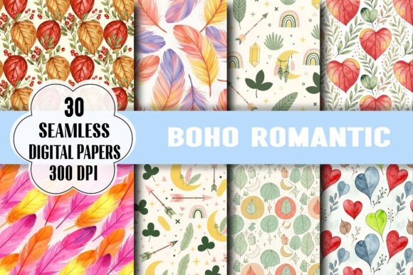 Watercolor Boho Romantic Pattern: A Creative Guide